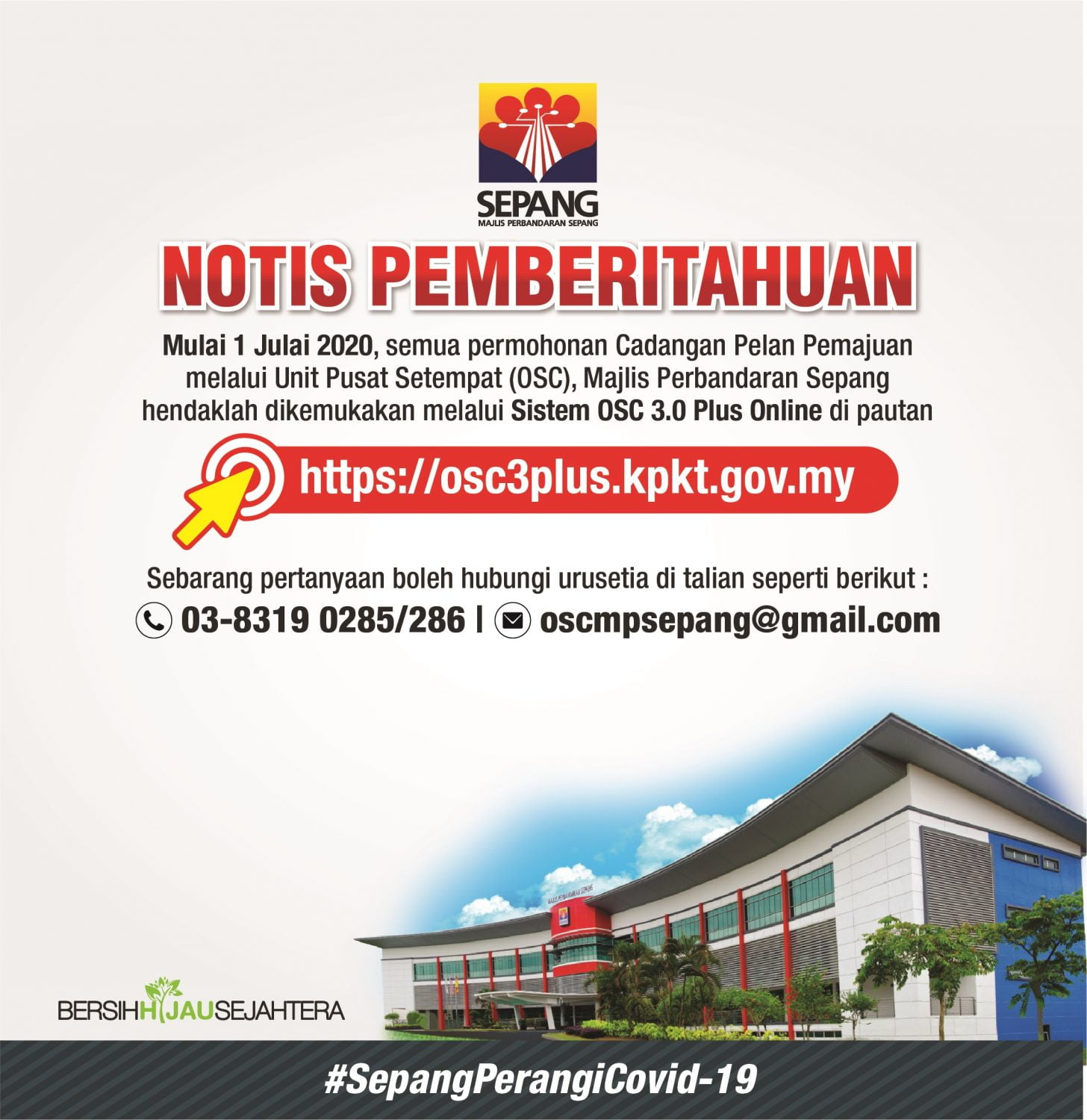 Implementation Of Osc 3 0 Plus Online System In Sepang Municipal