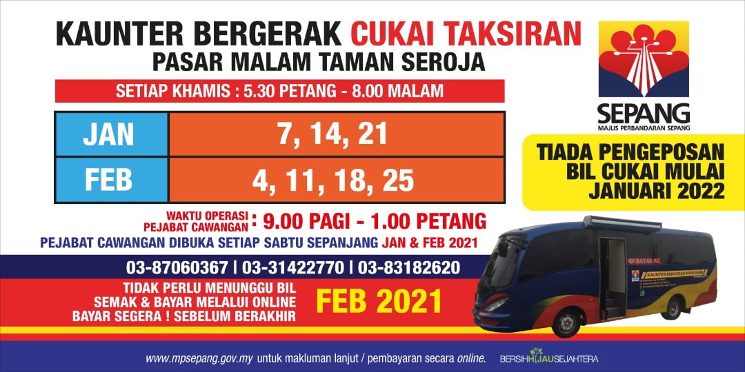 cukai taksiran majlis perbandaran sepang